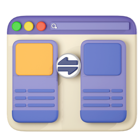 Data Transfer Page  3D Icon