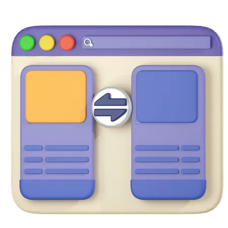 Data Transfer Page  3D Icon