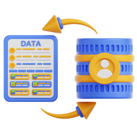 Data Transformation  3D Icon