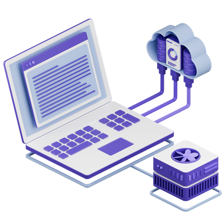 Data Transformation  3D Icon
