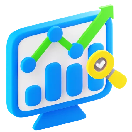 Data Trends  3D Icon
