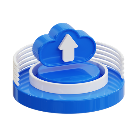 Data Upload  3D Icon