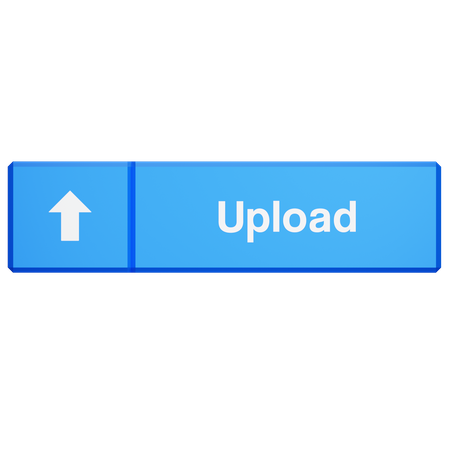 Data Upload 3D Icon