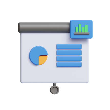 Data Visualisation  3D Icon