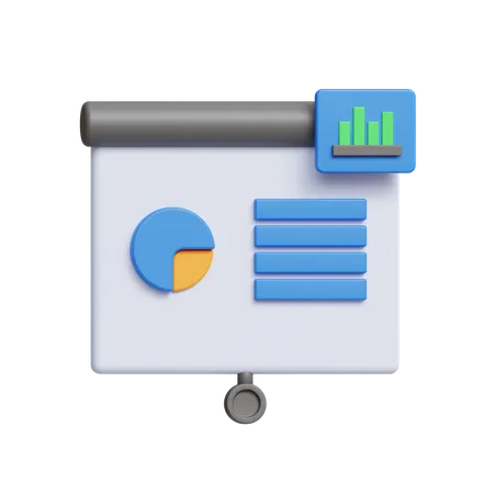 Data Visualisation  3D Icon