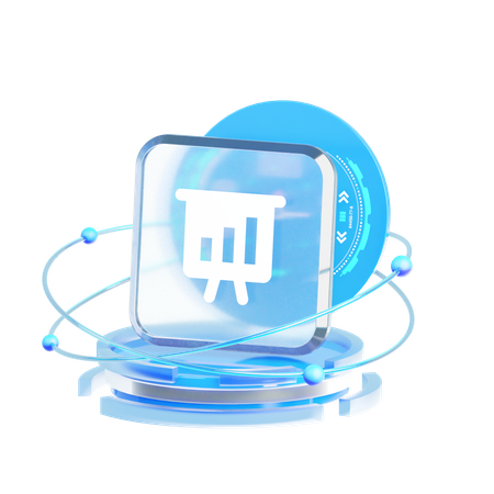 Data Visualization  3D Icon