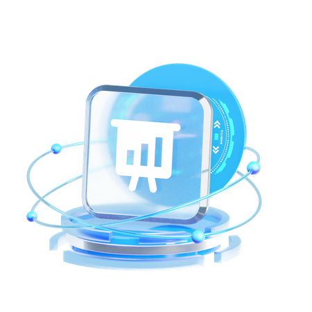 Data Visualization  3D Icon