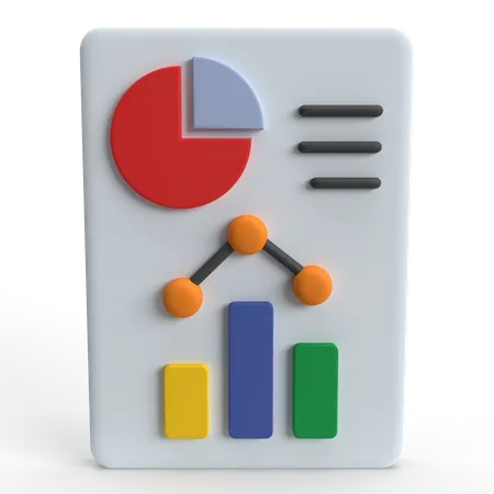 Data Visualization  3D Icon