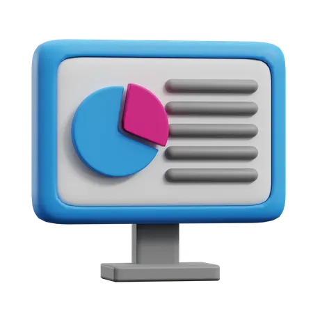 Data Visualization  3D Icon