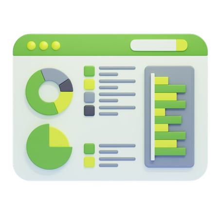 Data Visualization  3D Icon