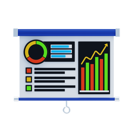 Data Visualization  3D Icon