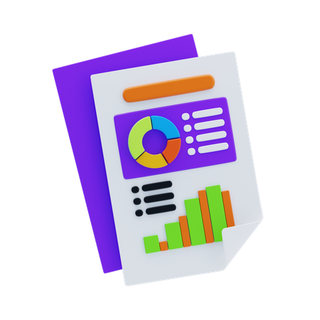 Data Visualization  3D Icon