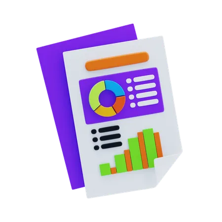 Data Visualization  3D Icon