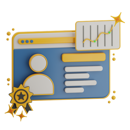 Data Visualization  3D Icon