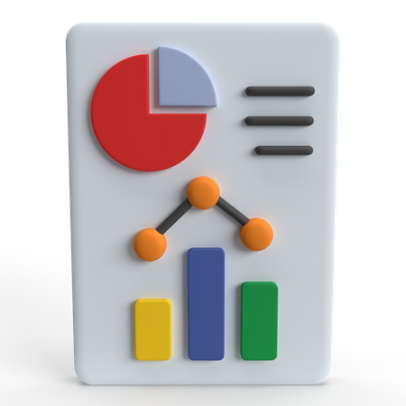Data Visualization  3D Icon