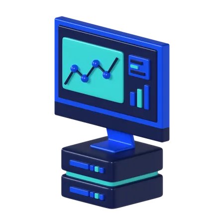 3 D Data Visualization Icon 3D Icon