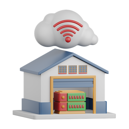 Data Warehouse  3D Icon