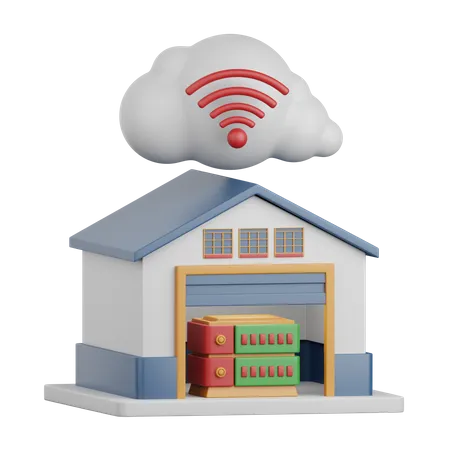 Data Warehouse  3D Icon