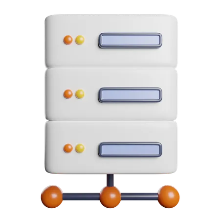 Database Storage Server 3D Icon