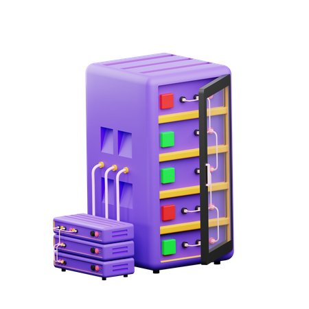 Database 3D Illustration