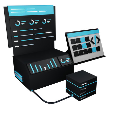 Database Analysis  3D Icon