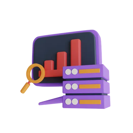 Database Analysis  3D Icon