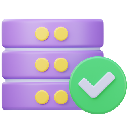 Database Check  3D Icon