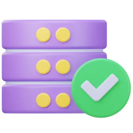 Database Check  3D Icon