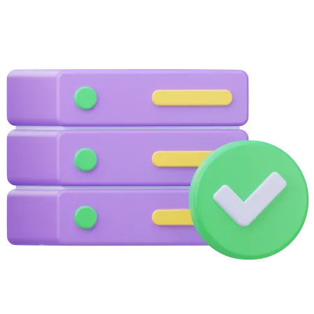 Database Check  3D Icon