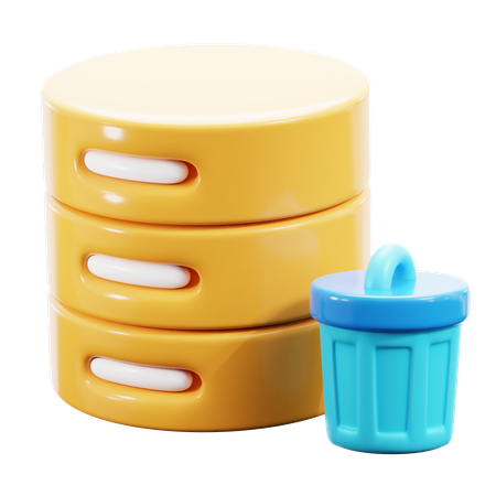 Database Cleaning  3D Icon