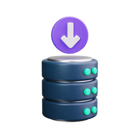 Database download  3D Icon