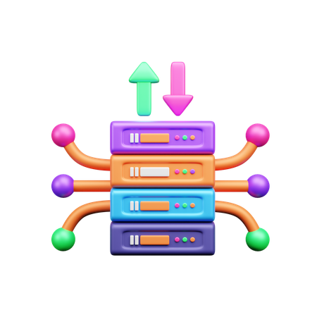 Database download  3D Icon