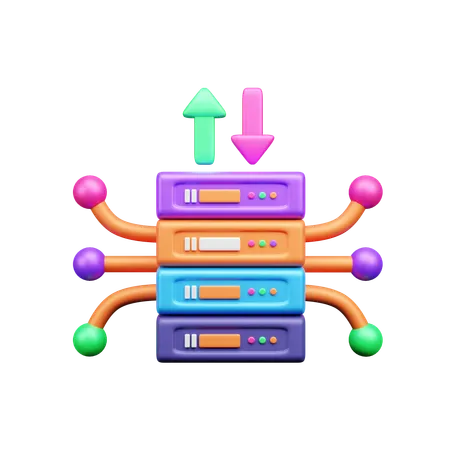 Database download  3D Icon