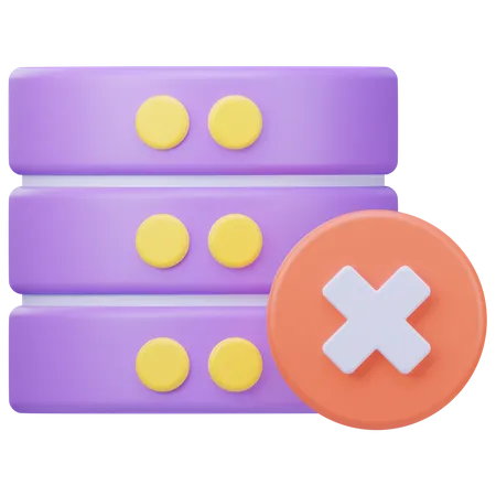 Database Error  3D Icon