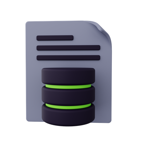Database File  3D Icon