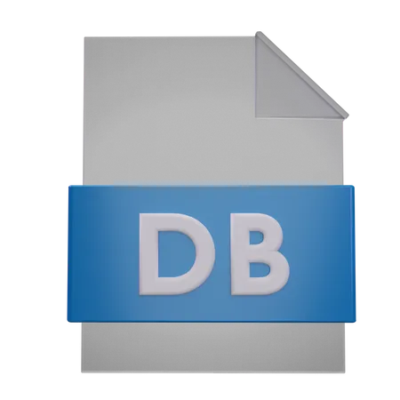Database File  3D Icon