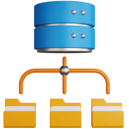 Database Folder  3D Icon