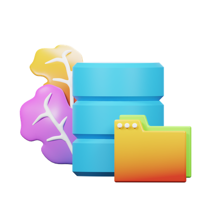 Database Folder  3D Icon