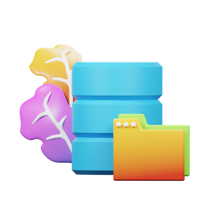 Database Folder  3D Icon