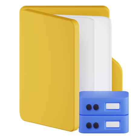 Database Folder  3D Icon