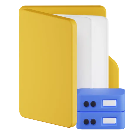 Database Folder  3D Icon