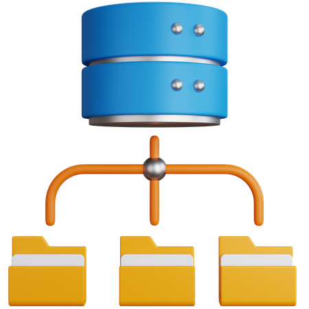 Database Folder  3D Icon