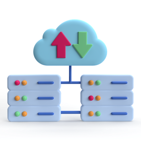 Database Hosting  3D Icon