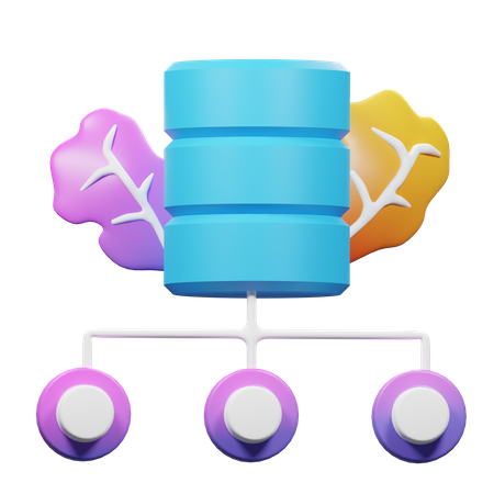 Database Hosting  3D Icon