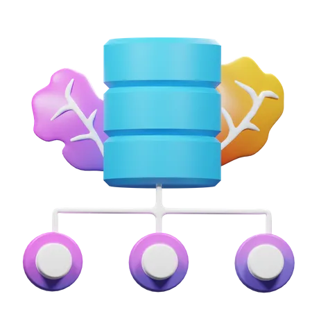Database Hosting  3D Icon