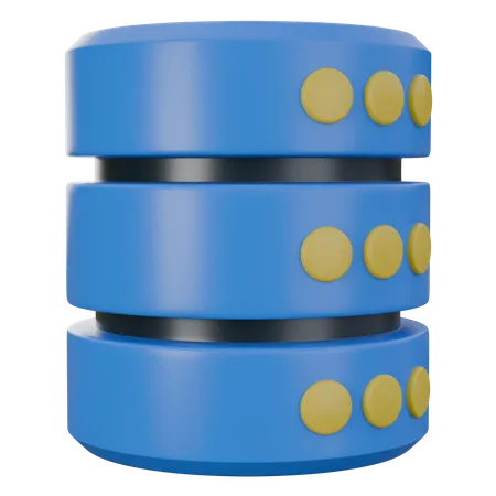 3 D Illustration Of Database Technology 3 D Elements Rendering It Can Be Used For Any Purpose 3D Icon