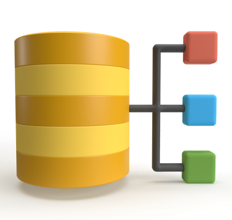 데이터베이스 관리  3D Icon