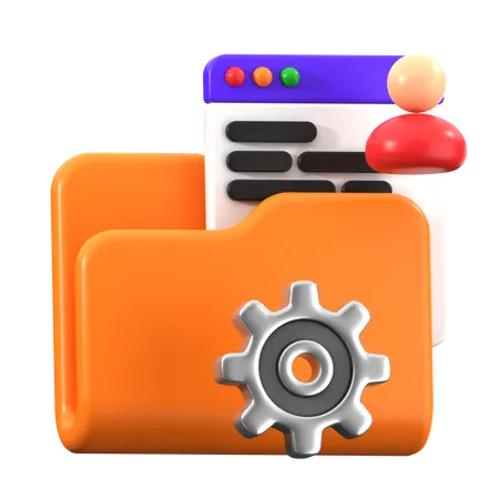 Database management  3D Icon