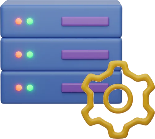 Database Management  3D Illustration