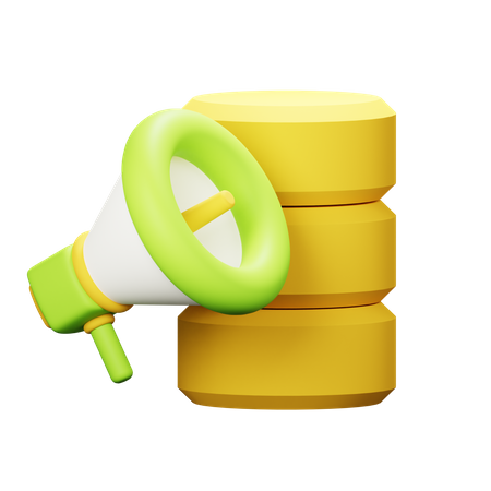 Database Marketing  3D Icon